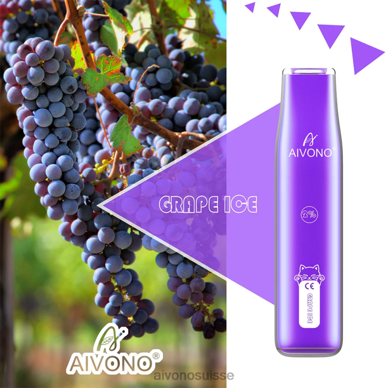 Aivono Puffs - Aivono AIM CAT 400 glace aux raisins L4RV0337