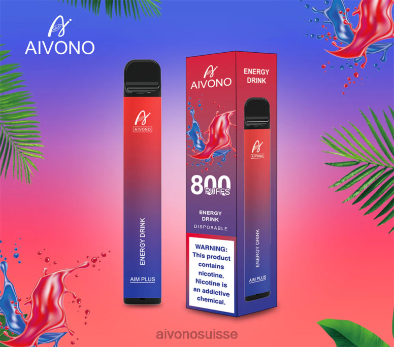 Aivono Puffs - Aivono AIM PLUS 800 boisson énergisante L4RV0201