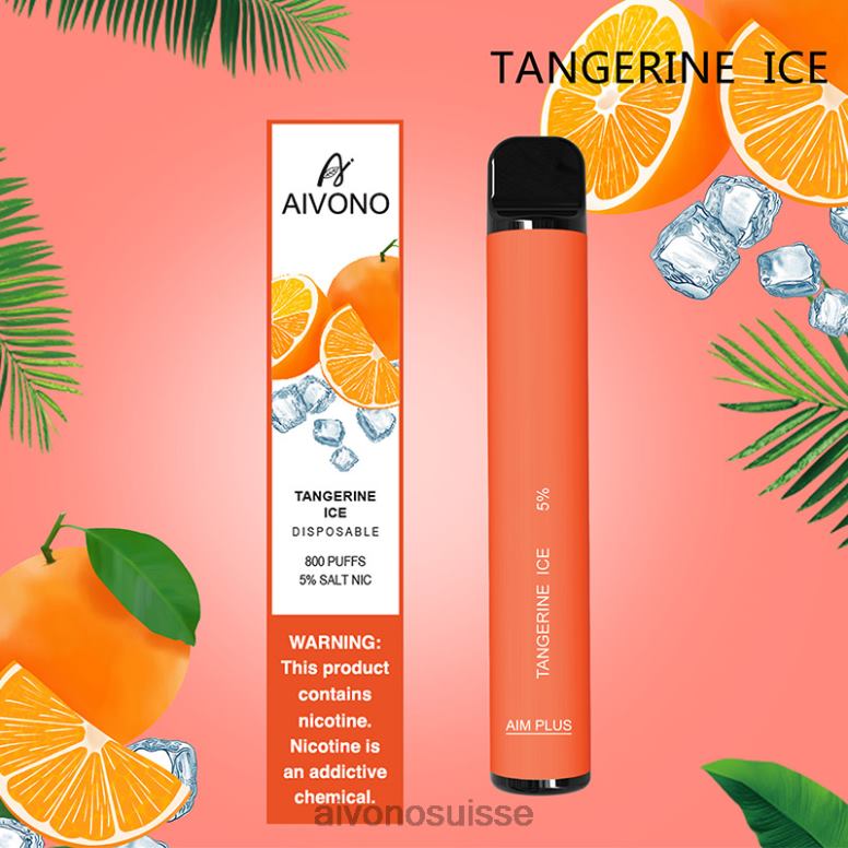 Aivono Puffs - Aivono AIM PLUS 800 glace à la mandarine L4RV0197