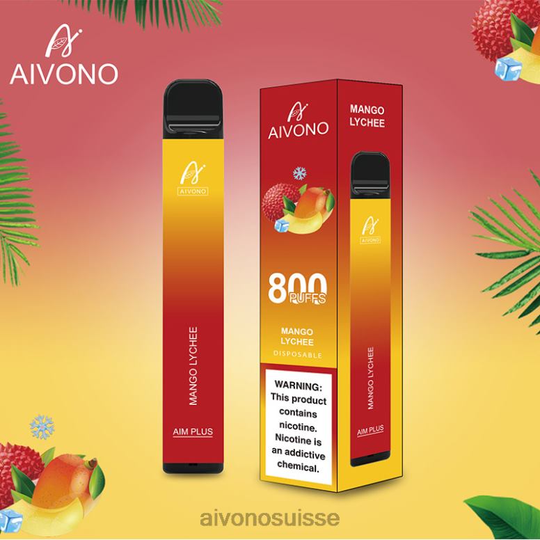 Aivono Puffs - Aivono AIM PLUS 800 litchi mangue L4RV0185