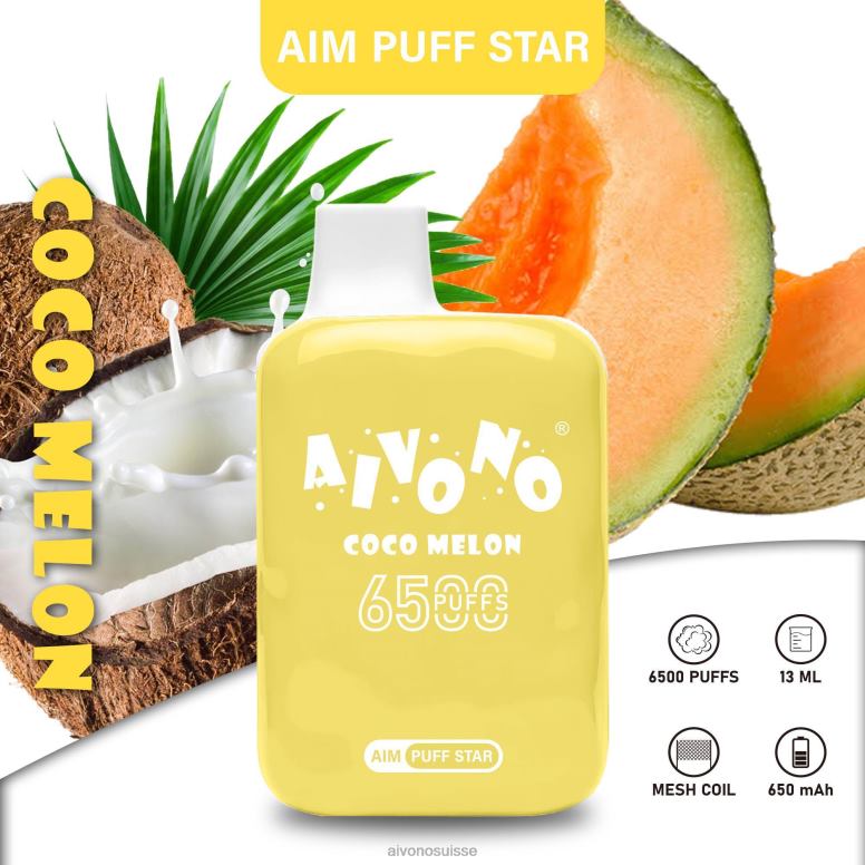 Aivono Puffs - Aivono AIM PUFF STAR 6500 cocomelon L4RV0297