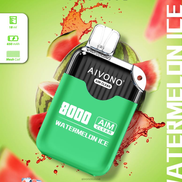 Aivono Suisse - Aivono AIM CLEAR 8000 glace à la pastèque L4RV0204