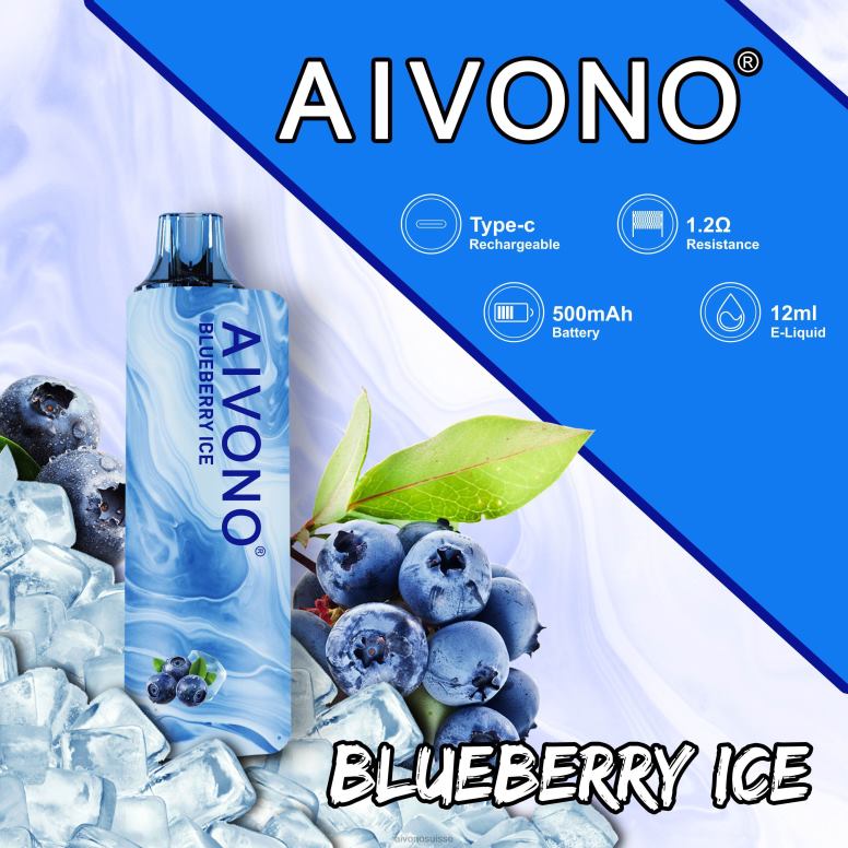 Aivono Suisse - Aivono AIM GUN 7000 glace aux myrtilles L4RV0104