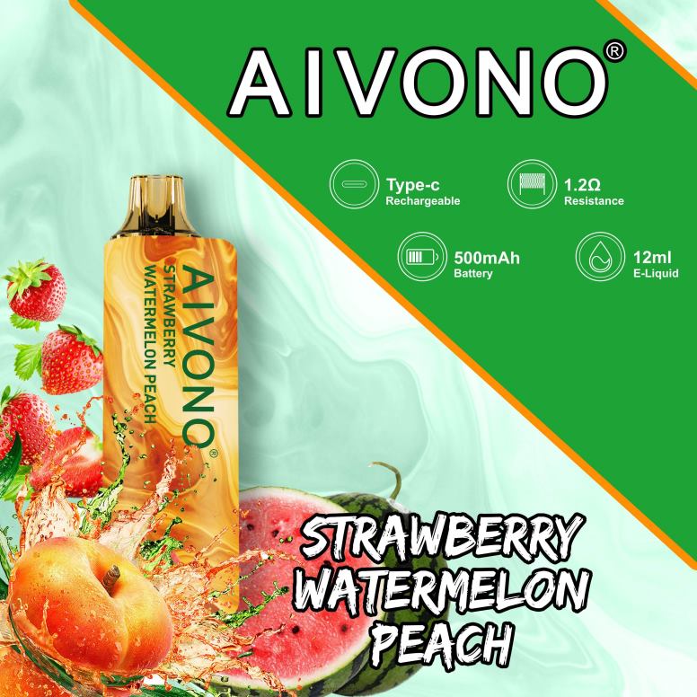 Aivono Suisse - Aivono AIM GUN 7000 pêche pastèque fraise L4RV0108