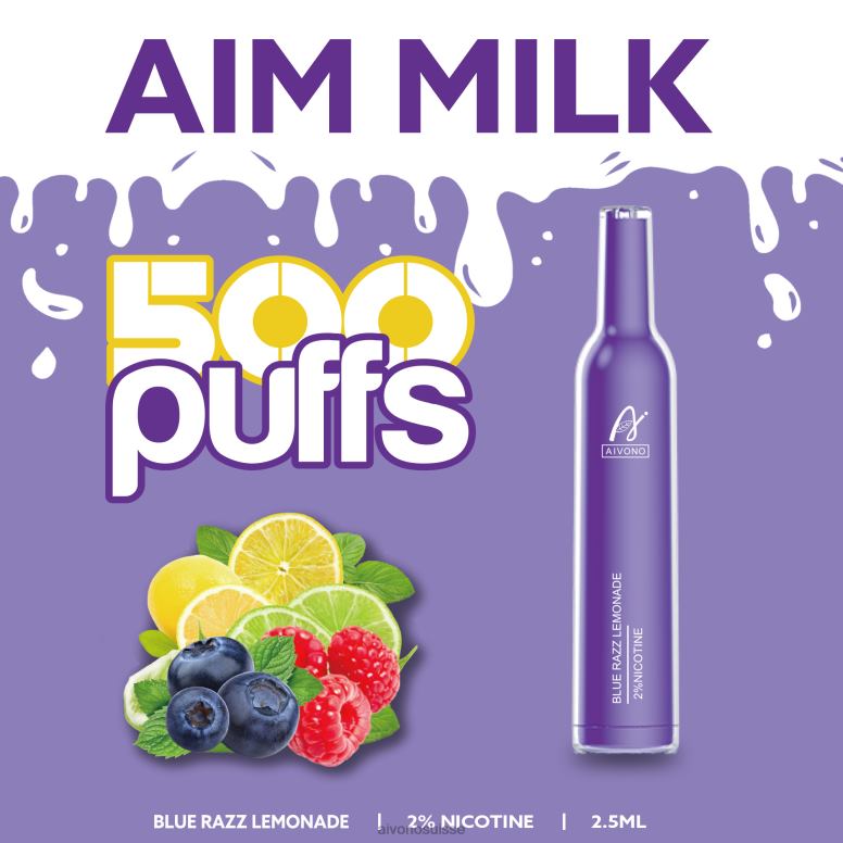 Aivono Suisse - Aivono AIM MILK 500 limonade bleue L4RV0264