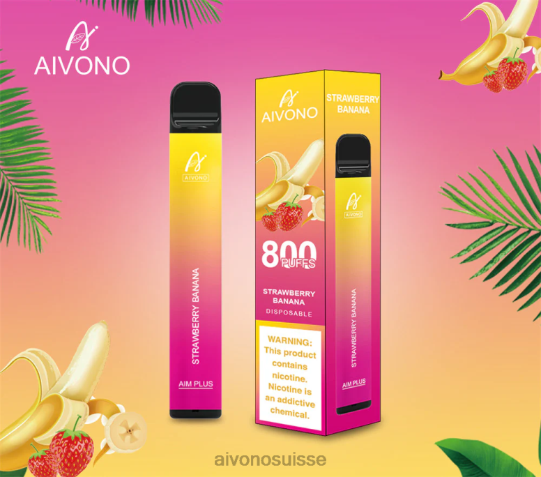 Aivono Suisse - Aivono AIM PLUS 800 fraise banane L4RV0192