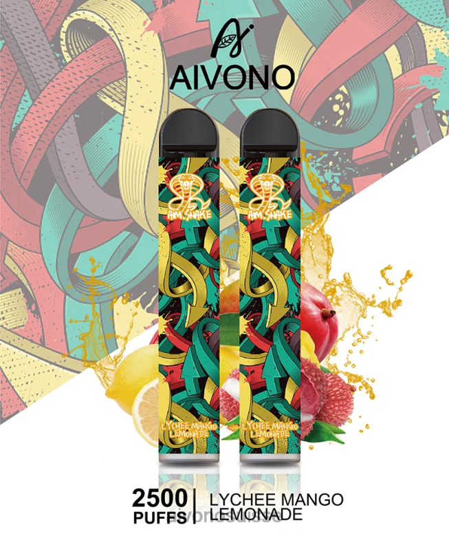 Aivono Suisse - Aivono AIM SNAKE 2500 limonade litchi mangue L4RV0308
