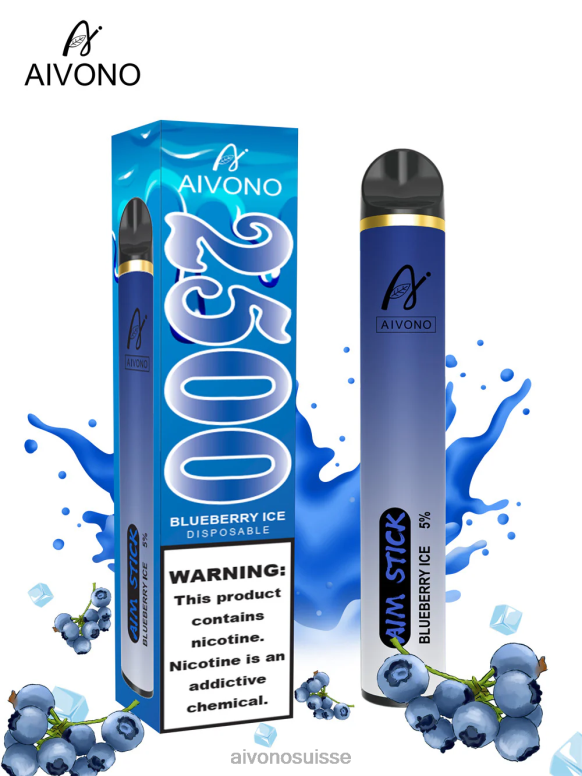 Aivono Suisse - Aivono AIM STICK 2500 glace aux myrtilles L4RV0152