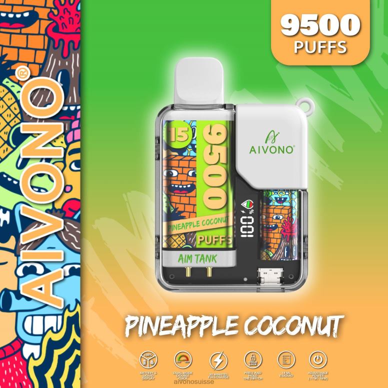 Aivono Suisse - Aivono AIM TANK 9500 ananas noix de coco L4RV040