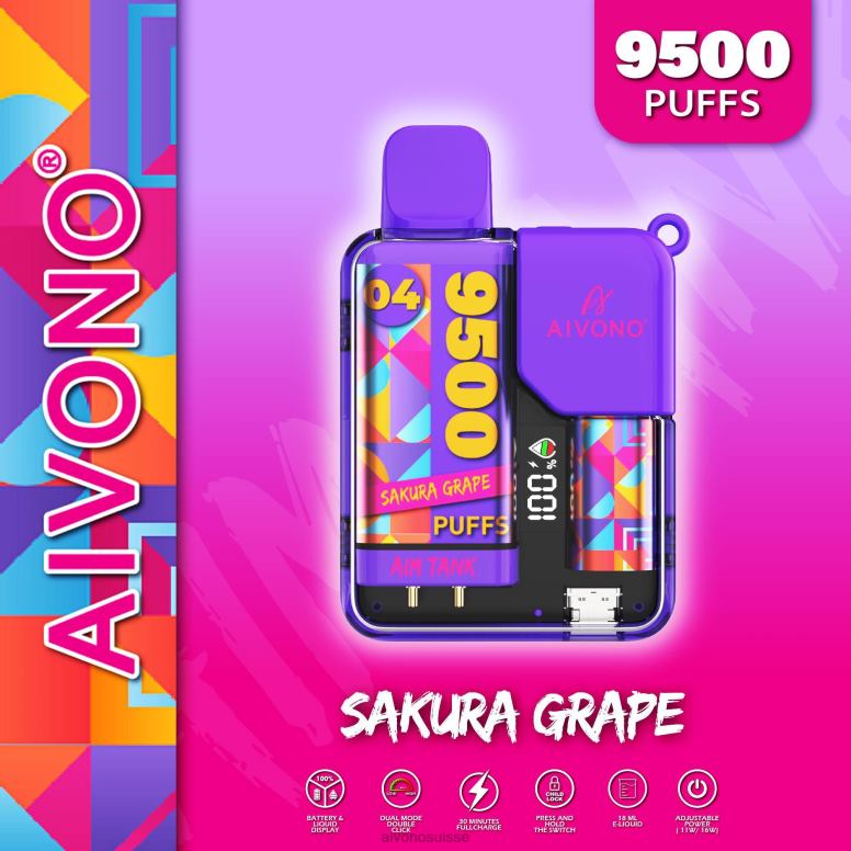 Aivono Suisse - Aivono AIM TANK 9500 raisin sakura L4RV036