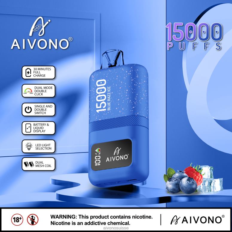 Aivono Suisse - Aivono AIM magic 15000 glace bleue L4RV064
