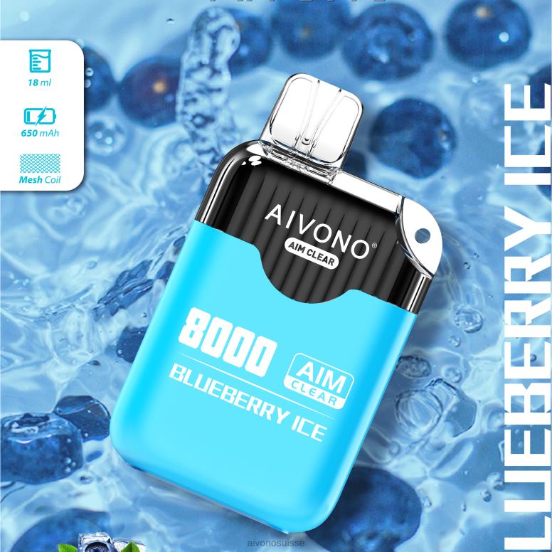 Aivono Vape - Aivono AIM CLEAR 8000 glace aux myrtilles L4RV0206