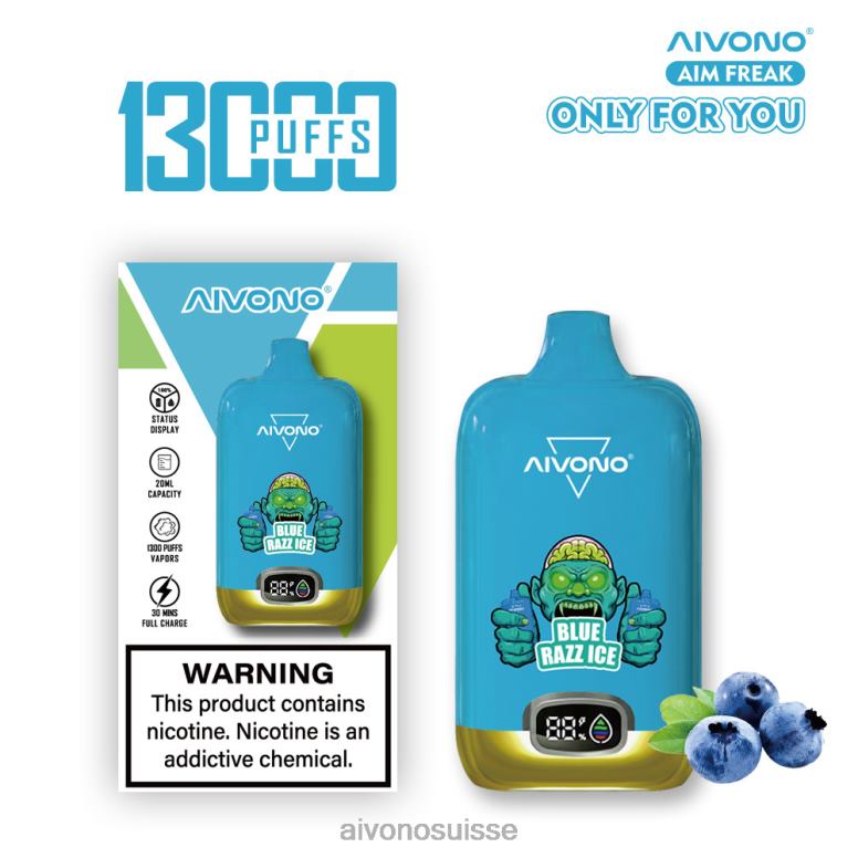 Aivono Vape - Aivono AIM FREAK 13000 glace bleue L4RV0242