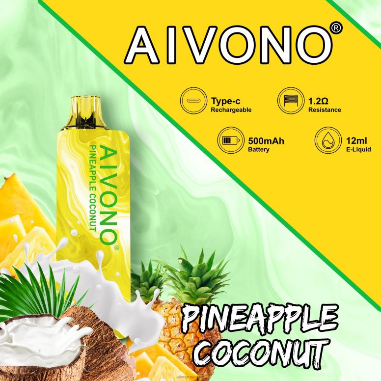 Aivono Vape - Aivono AIM GUN 7000 ananas noix de coco L4RV0106