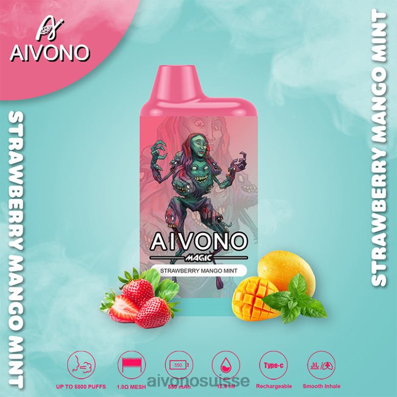 fraise mangue menthe