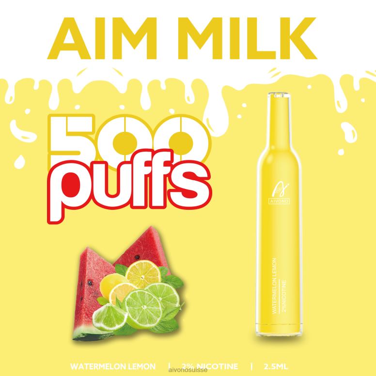 Aivono Vape - Aivono AIM MILK 500 citron pastèque L4RV0270