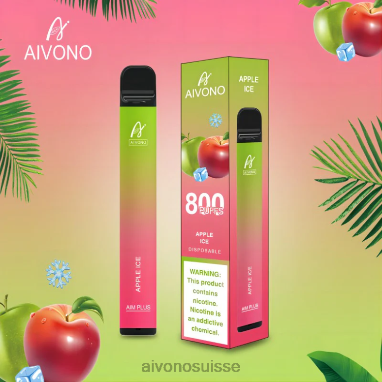 Aivono Vape - Aivono AIM PLUS 800 glace aux pommes L4RV0170