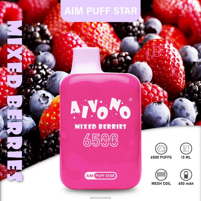 Aivono Vape - Aivono AIM PUFF STAR 6500 baies mélangées L4RV0290
