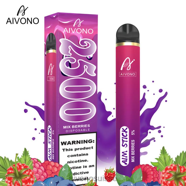 Aivono Vape - Aivono AIM STICK 2500 mélanger les baies L4RV0158