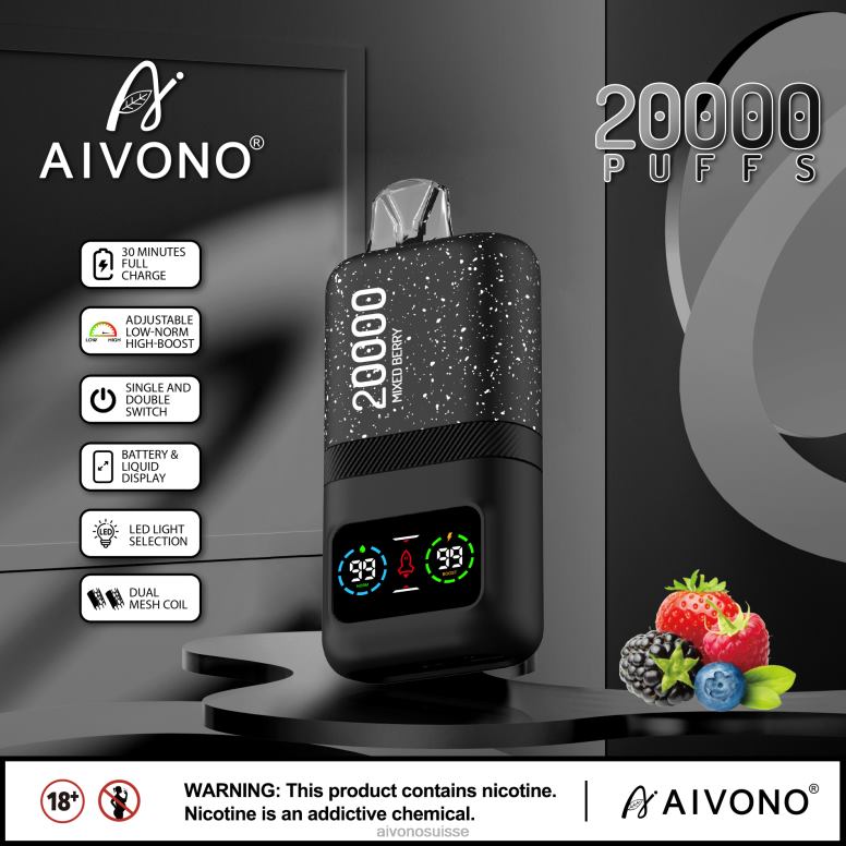 Aivono Vape - Aivono AIM magic 20000 baies mélangées L4RV078