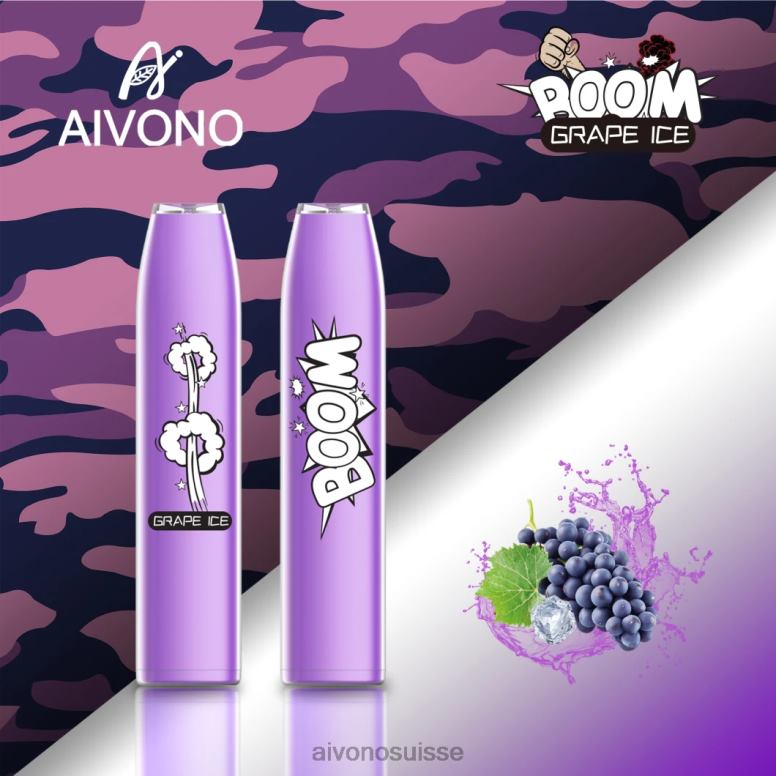 Aivono Vape Review - Aivono AIM BOOM 600 glace aux raisins L4RV0359
