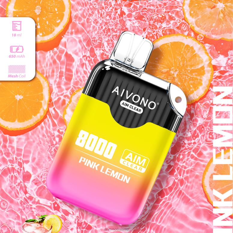 Aivono Vape Review - Aivono AIM CLEAR 8000 citron rose L4RV0211
