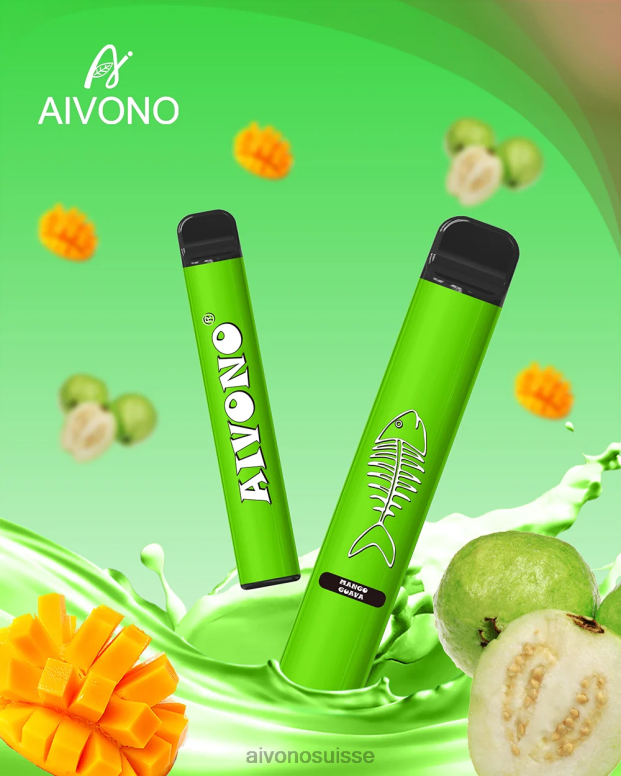 Aivono Vape Review - Aivono AIM FISHBONE 600 mangue goyave L4RV0283