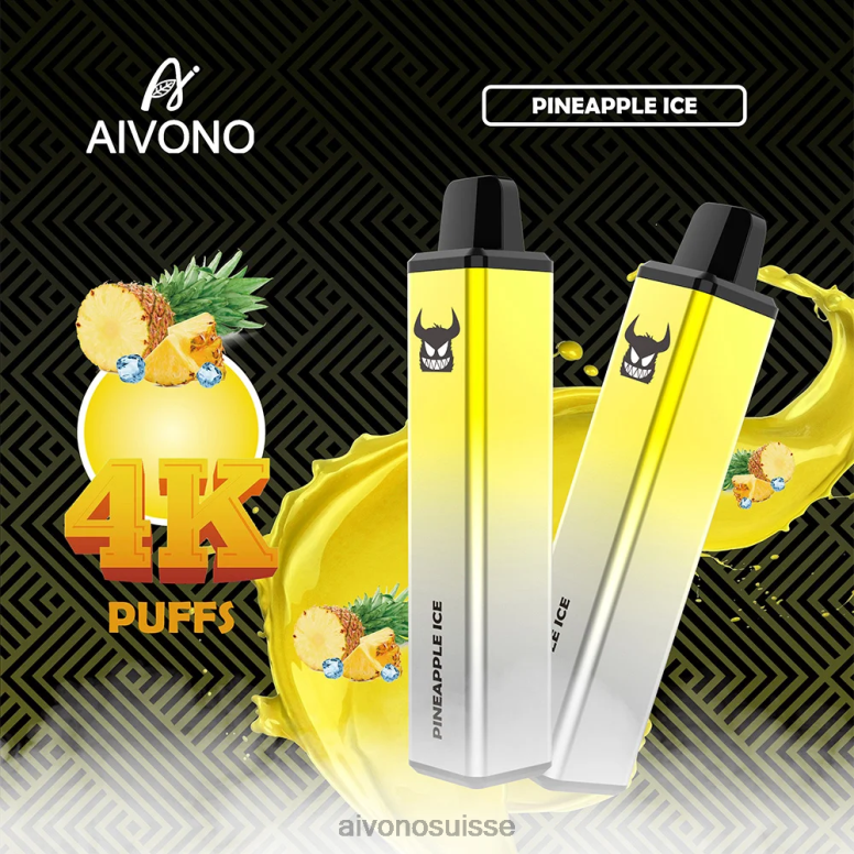 Aivono Vape Review - Aivono AIM FREAK 4000 glace à lananas L4RV0255