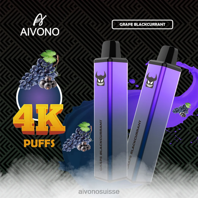 Aivono Vape Review - Aivono AIM FREAK 4000 raisin cassis L4RV0259