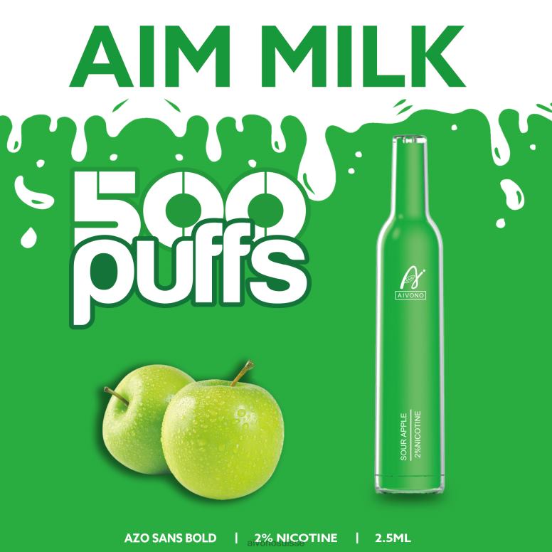 Aivono Vape Review - Aivono AIM MILK 500 pomme aigre L4RV0267