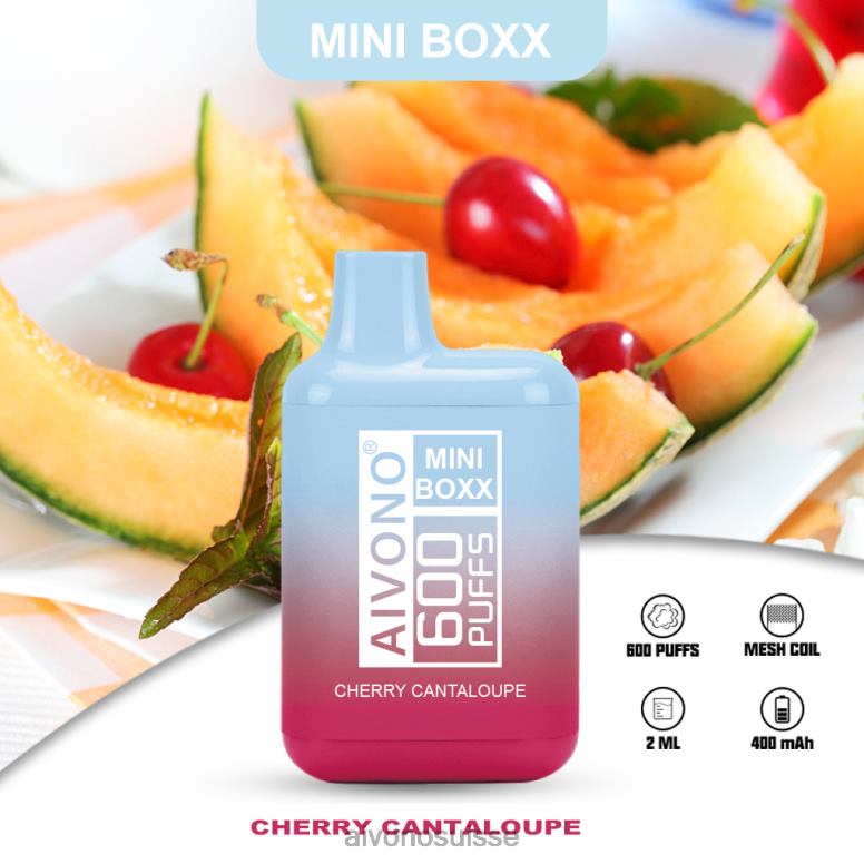 Aivono Vape Review - Aivono AIM MINI BOXX 600 cantaloup cerise L4RV0239