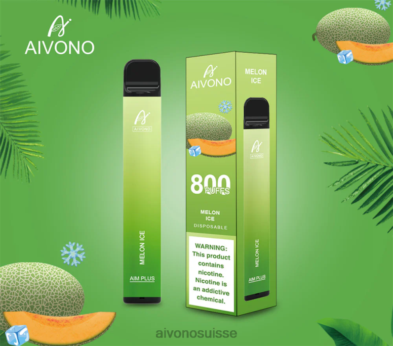 Aivono Vape Review - Aivono AIM PLUS 800 glace au melon L4RV0187