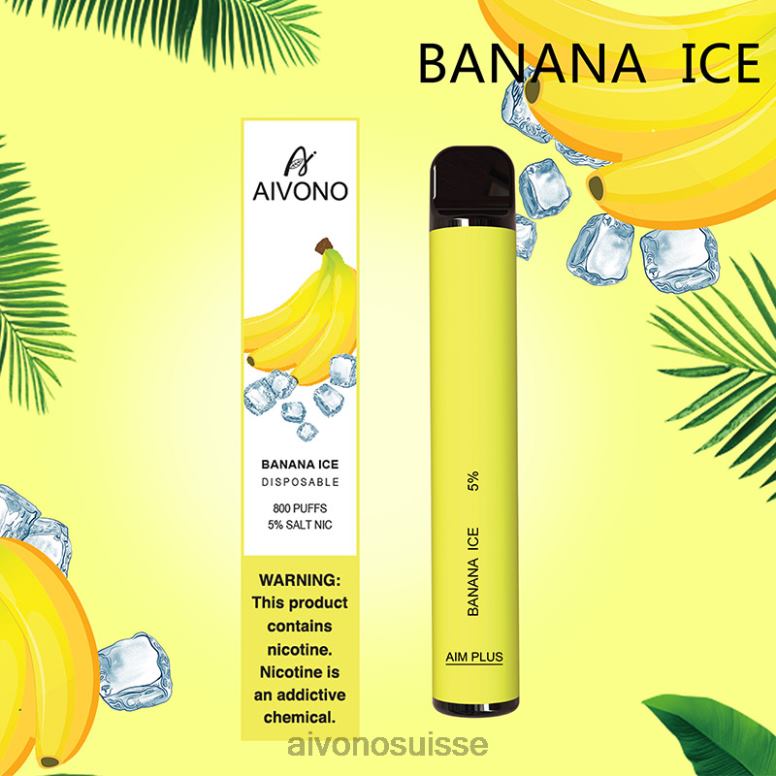Aivono Vape Review - Aivono AIM PLUS 800 glace à la banane L4RV0171