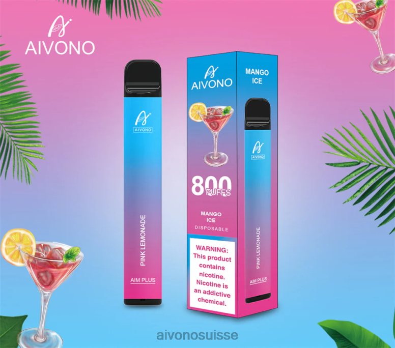 Aivono Vape Review - Aivono AIM PLUS 800 limonade rose L4RV0191