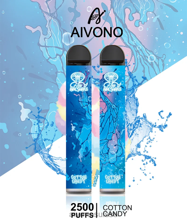 Aivono Vape Review - Aivono AIM SNAKE 2500 barbe à papa L4RV0303