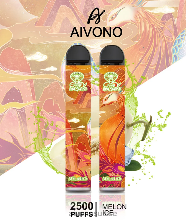 Aivono Vape Review - Aivono AIM SNAKE 2500 glace au melon L4RV0311