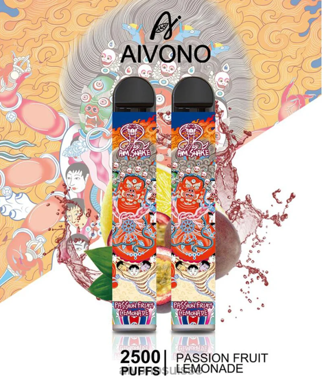 Aivono Vape Review - Aivono AIM SNAKE 2500 limonade aux fruits de la passion L4RV0315