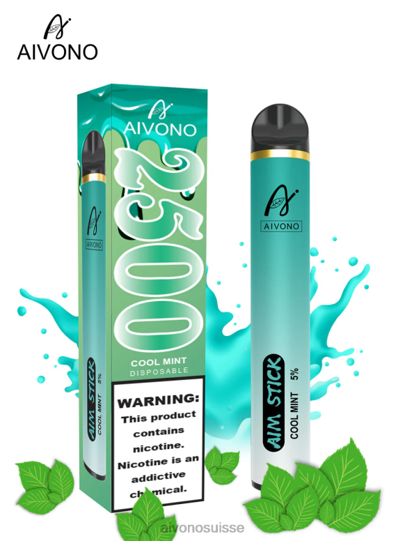 Aivono Vape Review - Aivono AIM STICK 2500 menthe fraîche L4RV0159