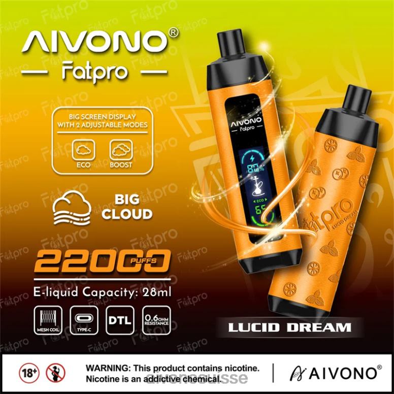 Aivono Vape Review - Aivono Fatpro 22000 rêve lucide L4RV07