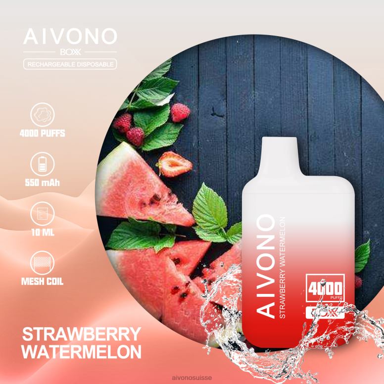 Aivono Vape - Aivono AIM BOXX 4000 pastèque fraise L4RV0214