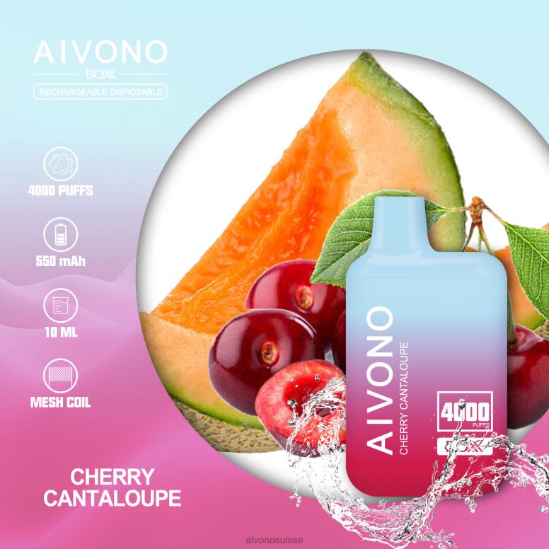 Aivono Vape Review - Aivono AIM BOXX 4000 cantaloup cerise L4RV0223