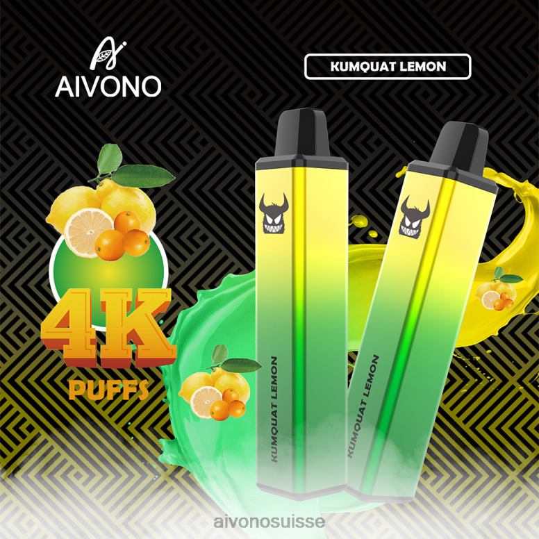 Aivono Suisse - Aivono AIM FREAK 4000 citron kumquat L4RV0256