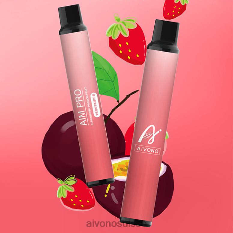 Aivono Vape - Aivono AIM PRO 1500 fruit de la passion fraise L4RV0162